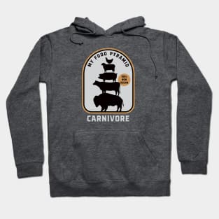 My Food Pyramid - Carnivore - 100% Non Vegan Hoodie